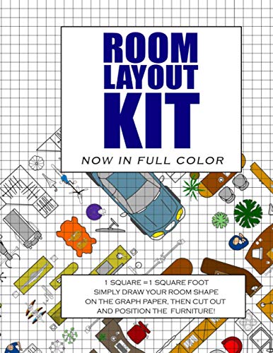 Room Layout Kit: Now In Full Color. The perfect furniture lay out planner - Plan your home interior designs using this scaled room layout template