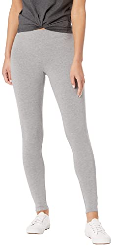 Amazon Essentials Soft Leggings for Women, Grey Heather Color, Large