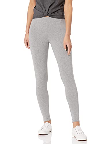 Amazon Essentials Soft Leggings for Women, Grey Heather Color, Small Long