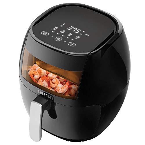 Chefman TurboFry Touch 8-Qt Air Fryer, Digital Display, 4 Cooking Presets