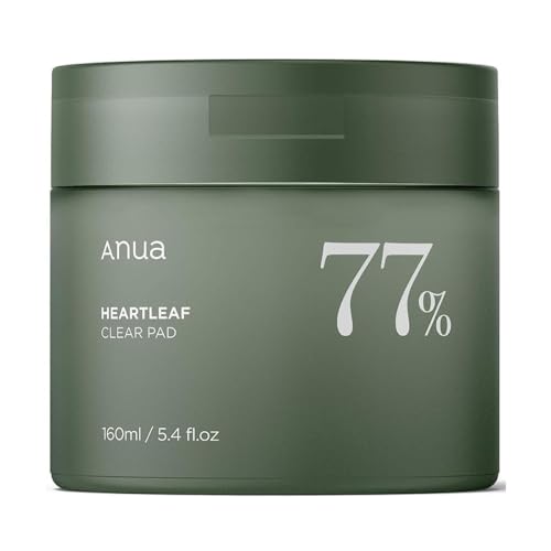 ANUA Heartleaf 77 Toner Pad 70 Sheets, PHA Dead Skin Care Low pH Daily Toner Pad exfoliating