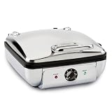 All-Clad Stainless Steel Waffle Maker 4 Section, Thick Belgium Waffle Makers, Upright Storage 1600 Watts, Nonstick, 6 Browning Levels, Dishwasher Safe