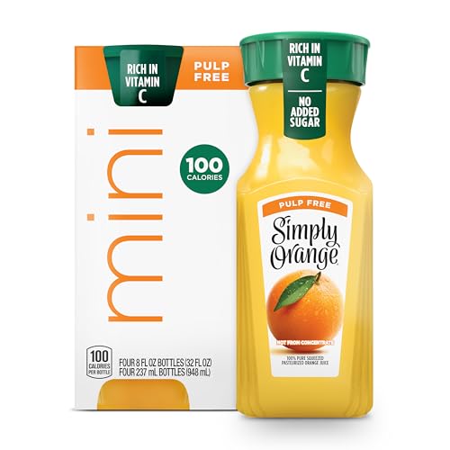 SIMPLY Orange Juice Bottle Multipack, 8 FZ