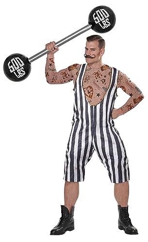 California Costumes Vintage Circus Strongman Adult Costume, Large,Multi