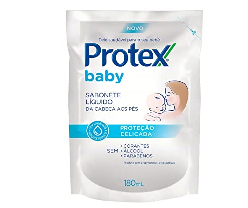 Sabonete Líquido Infantil para bebês Protex Baby Delicate Care 180ml Refil