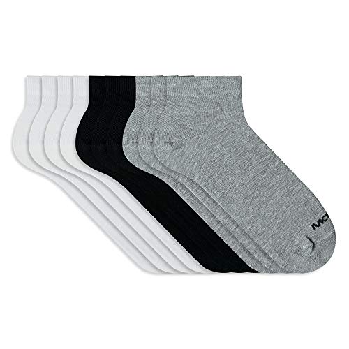 Kit 10 Pares Meia Sapatilha, Mash, 205.04E, Adulto Unissex Branco/Cinza/Preto 39 a 44