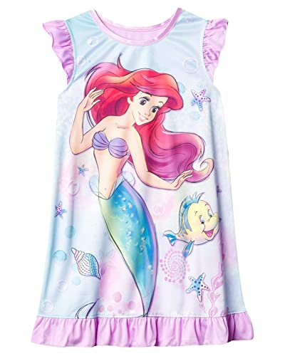 Disney girls Nightgown, Soft & Cute Pajamas for Kids, UNDER THE WATER 2, 4T