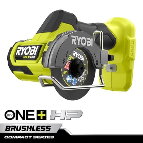 Ryobi PSBCS02 ONE+ HP 18V Brushless Cordless Compact Light Weight Cut-Off Tool (Tool Only, Battery Not Included)