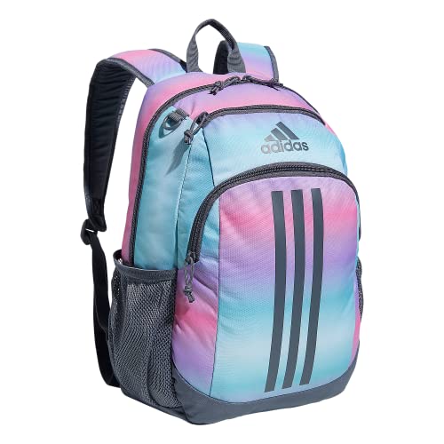 adidas Unisex Kid's Creator School Backpack for Girls & Boys — Durable Bookbag, Gradient Rose Tone Pink/Onix Grey, OSFA