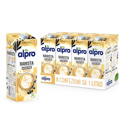 (-13%) Alpro Haferdrink Barista – 8x1L – Zum Aufschäumen – Vegan – Glutenfrei