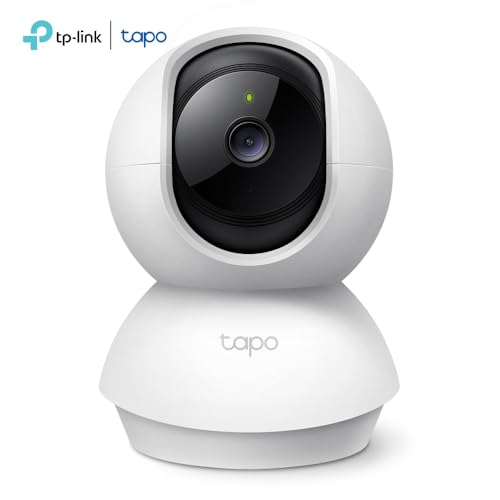 TP-LINK Tapo Pan/Tilt Smart Security Camera, Indoor CCTV, 360° Rotational Views, Works...