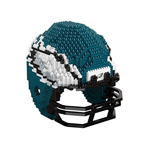 FOCO Philadelphia Eagles NFL 3D BRXLZ Puzzle Replica Helmet Set, one size