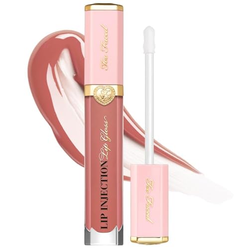 Too Faced Lip Injection Power Plumping Lip Gloss | Vitamin A + E, Vegan + Cruelty Free, 0.22 Fl Oz, Wifey for Lifey