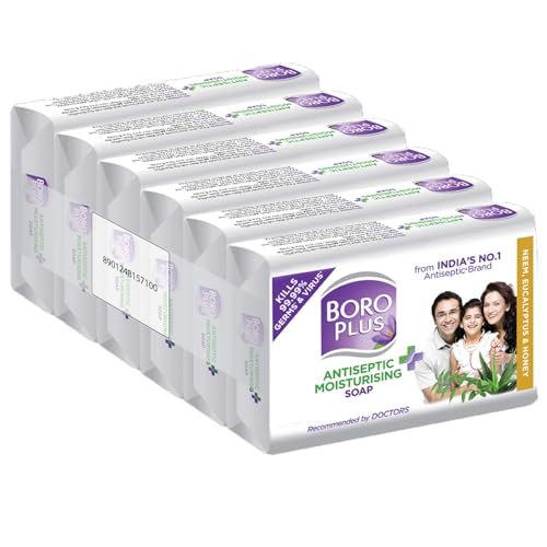 Boroplus Antiseptic And Moisturising Bathing Soap With Neem, Eucalyptus And Honey | 99.9% Germ And Virus Protection | For Smooth, Soft & Nourished Ski