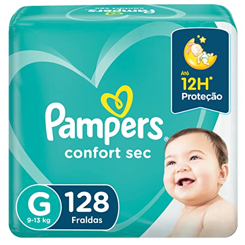 Fralda Pampers Confort Sec Super P 72 Unidades