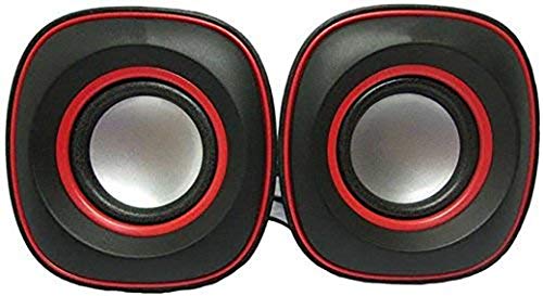 BigPlayer 2.0 USB Powered Computer Speakers Compact Desktop Audio System for Laptop PC Multimedia Sound Box Black