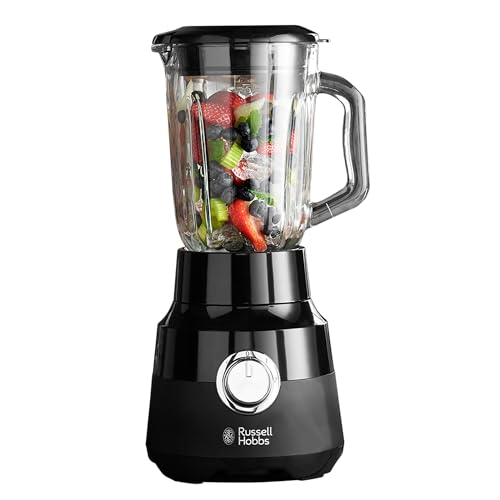 Russell Hobbs RHBL5BLK, Desire Jug Blender, 1.5L Glass Jug, Stainless Steel Blades, Matte...