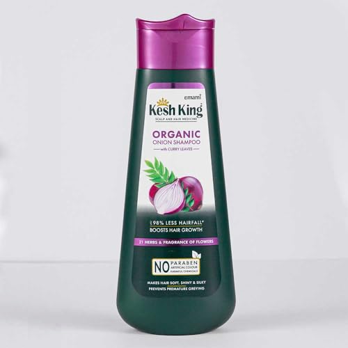 Kesh King Ayurvedic Onion Shampoo with 21 Herbs, Reduces Hairfall & Boost Hair Growth, 300ml
