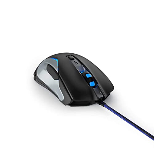 uRage "Reaper 320" USB Wired Gaming Mouse with 6 Fast Response Keys, Integrated 10000 dpi Optical Avago Gaming Sensor, 1000 HZ USB Polling Rate, Adjus