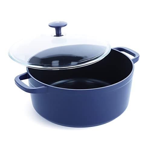 Blue Diamond Cookware Dutch Oven, 5.5 Qt Long Slow Cooking Lighter than cast iron,