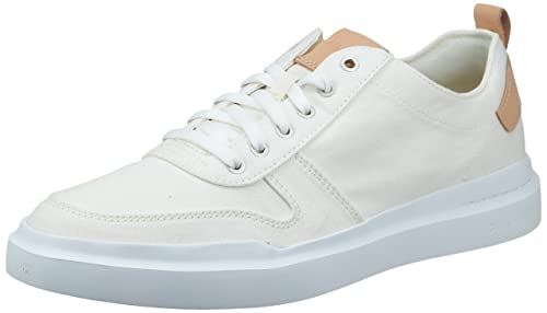 Cole Haan Mens Grandpro Rally Canvas Court Sneaker, Ivory/Natural, 10.5-M US