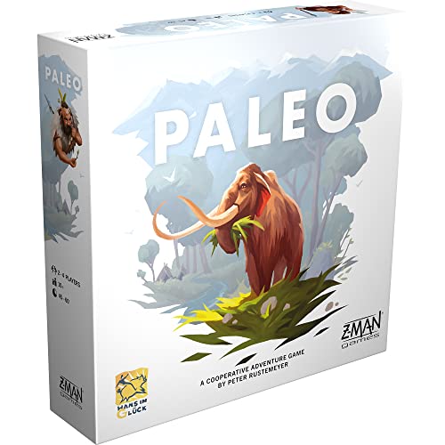 Asmodee Paleo Board Game - A Cooperative Paleolithic Adventure for Strategy Enthusiasts, Cooperative Family Fun for Kids & Adults, Ages 10+, 2-4 Players, 45-60 Minute Playtime