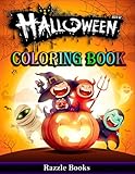 Halloween Coloring Book: 50 Fun and Unique Halloween Characters to Color, For Kids ages 2-4, 4-6 and 8-10