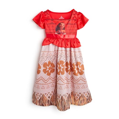 Disney Girls’ Little Princess Fantasy Gown, Moana Ocean Princess 3, 4T