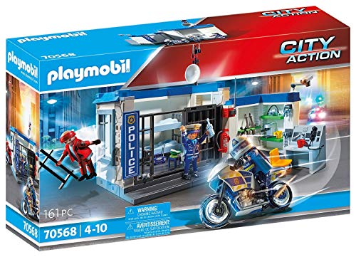 🔥 STARKER PREIS (-40%) PLAYMOBIL City Action 70568 Polizei: Flucht aus dem Gefängnis, Für Kinder von 4-10 Jahre