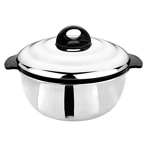 ASIAN Plastowares - Bright Star Galaxy Stainless Steel Casserole with Lid for Kitchen 1200 ml | Ideal for Serving, Gifts for Diwali & Housewarming | H