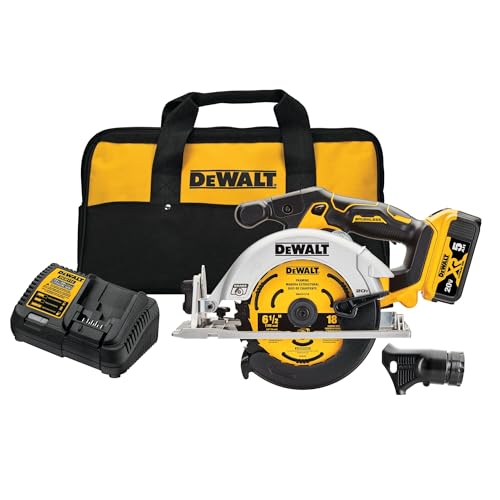 DEWALT DCS565P1 20V MAX 6-1/2" Brushless Cordless Circular Saw Kit, 5Ah