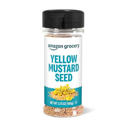 Amazon Brand - Happy Belly Mustard Seed, 3.75 ounce (Pack of 1)