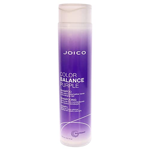 Joico Color Balance Purple Shampoo | For Cool Blonde, Gray Hair | Eliminate Brassy Yellow Tones | Boost Color Vibrancy & Shine | UV Protection | With Rosehip Oil & Green Tea Extract | 10.1 Fl Oz