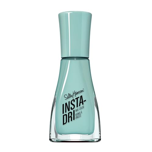 Sally Hansen Insta-Dri®, Gain Mo-Mint-Um, Quick Dry, Long Lasting, Streak-Free Shine, Blue Nail Polish