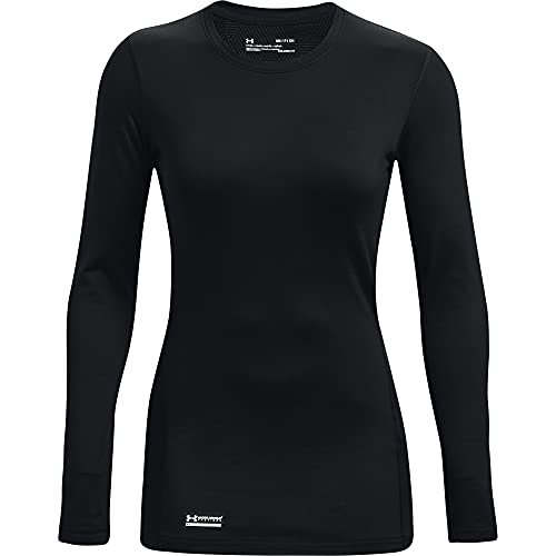 Under Armour Womens Tac ColdGear Infrared Base T-Shirt, Black (001)/Black, Medium