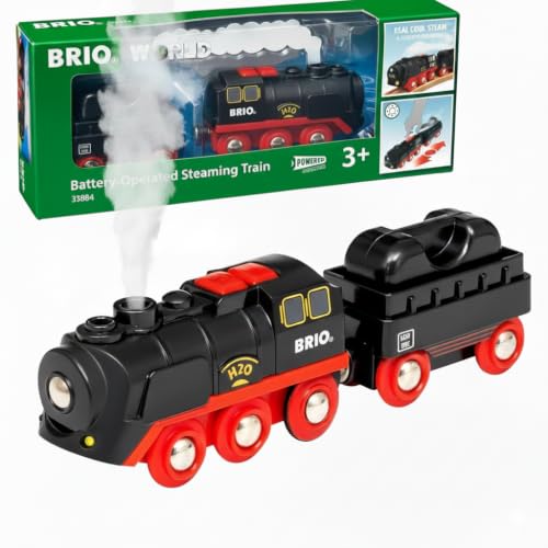 (-37%) BRIO World Batterie-Dampflok mit Wassertank - Spielzeug ab 3 Jahre