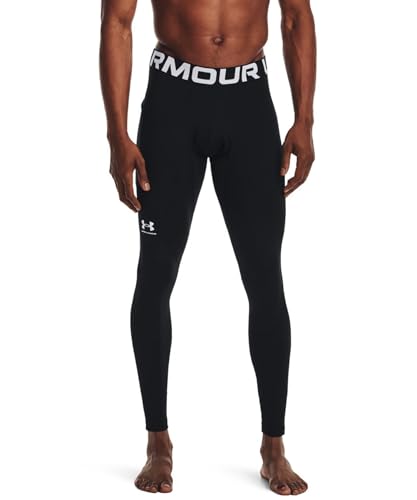 Under Armour Men's ColdGear Armour Leggings , Black (001)/White, X-Large