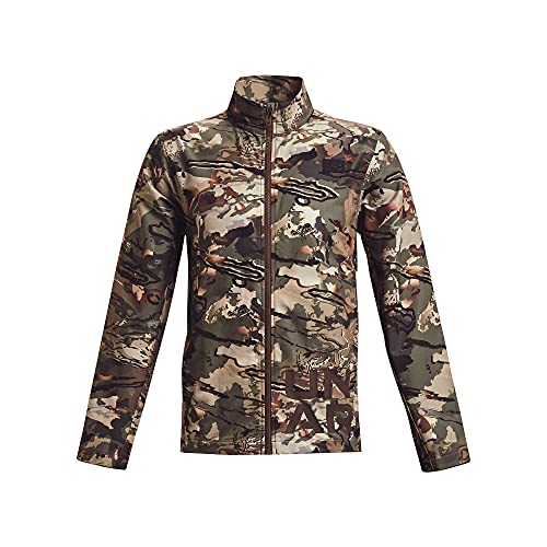 Under Armour mens Hardwoods Graphic Jacket, Ua Forest All Season Camo (994)/Black, Large