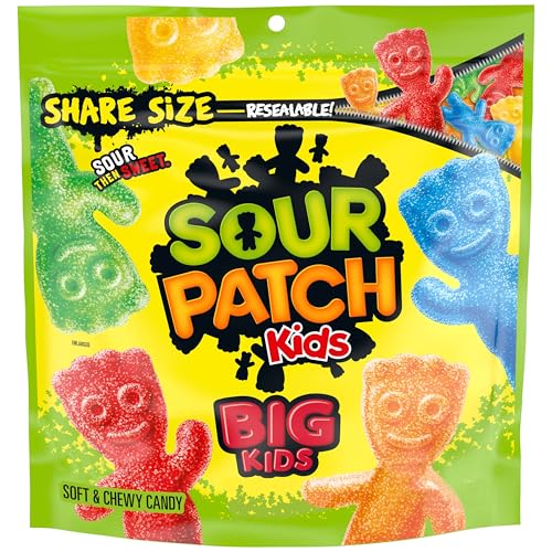 SOUR PATCH KIDS Big Kids Soft & Chewy Candy, Share Size, 12 oz