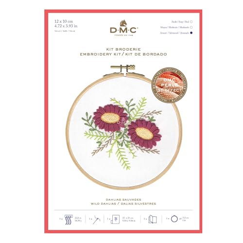 DMC Wild Dahlia Embroidery Kit