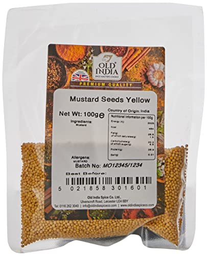 Old India Mustard Seeds Yellow 100g