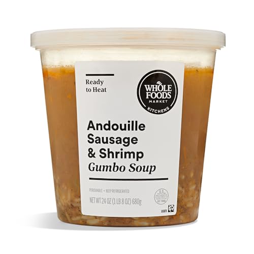 Whole Foods Market, Soup Shrimp And Andouille Sausage Gumbo, 24 Ounce