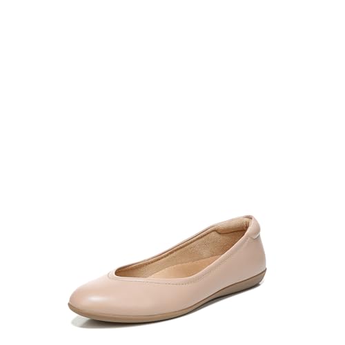 Naturalizer Women's Vivienne Ballet Flat Crème Brulee Leather 7 W