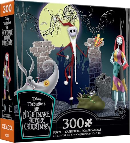 Ceaco - Disney - Tim Burton's The Nightmare Before Christmas - Santa Jack - Jigsaw Puzzle - 300 Pieces
