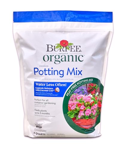 Burpee Premium Organic Potting Soil Mix 9 qt Container Garden