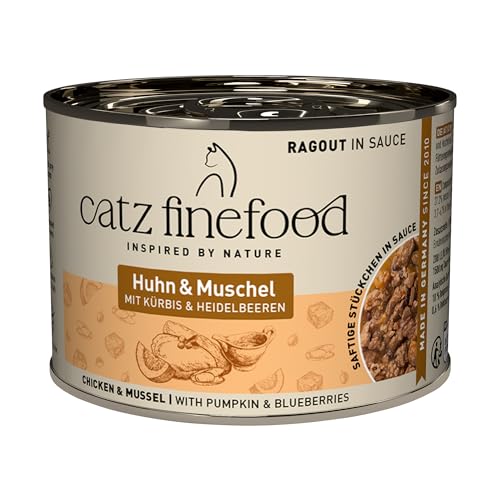 (-21%) catz finefood Ragout Huhn & Muschel Katzenfutter nass, 6 x 190g Dose
