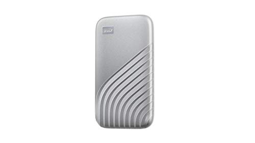 WD My Passport™ SSD 2TB Silver, 1050MB/s Read, 1000MB/s Write, PC & Mac Compatiable, 5 Year Warranty