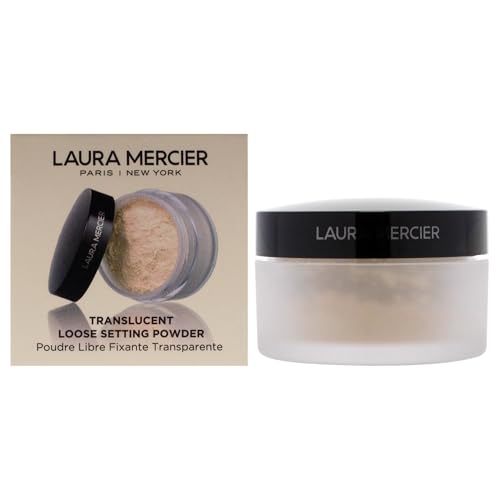 Laura Mercier Translucent Loose Setting Powder, 24HR Shine Control, Infused with Vitamins C + E, Soft Matte Finish, Normal to Oily Skin, 4 Shades for Virtually All Skin Tones, Holiday Gift Set