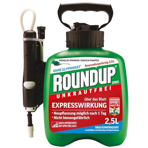 (-36%) Roundup Unkrautfrei Express 2,5L Drucksprühgerät geg. Unkraut in Ziergärten