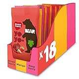 BEAR Variety Pack Yoyos - Dried Fruit Rolls - Healthy Kids Snack - Vegan - 20g (18 packs)